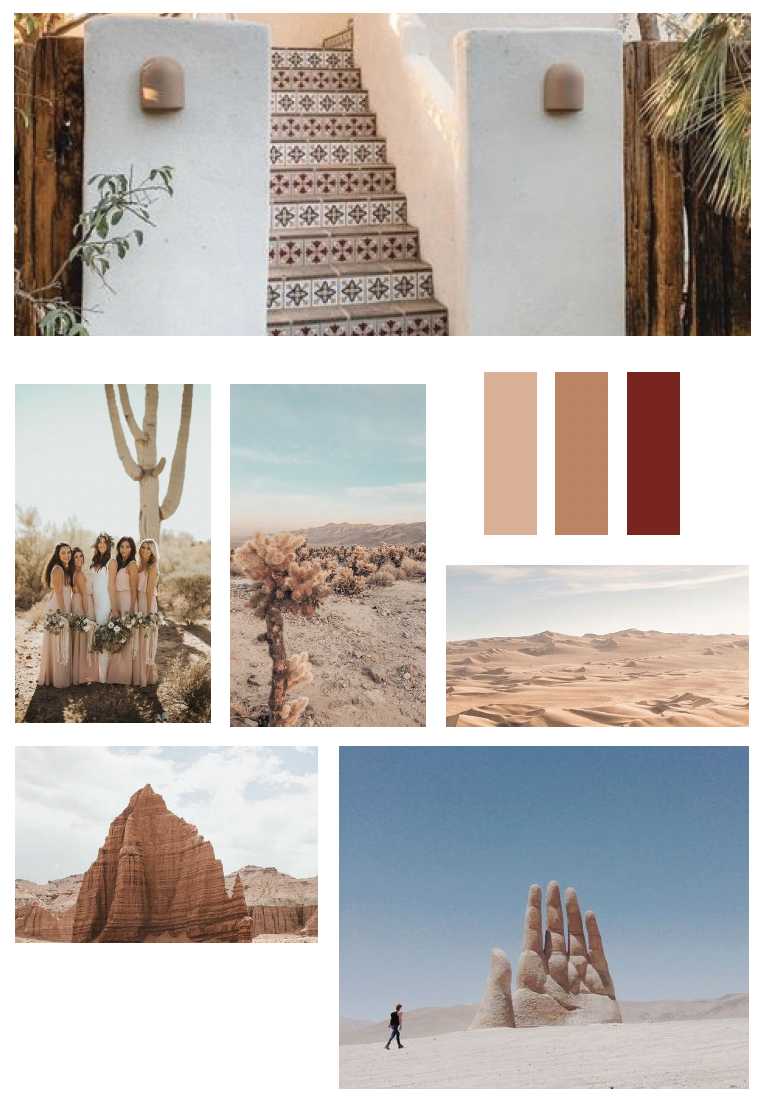 Mood Board for a sustainable copywriting business