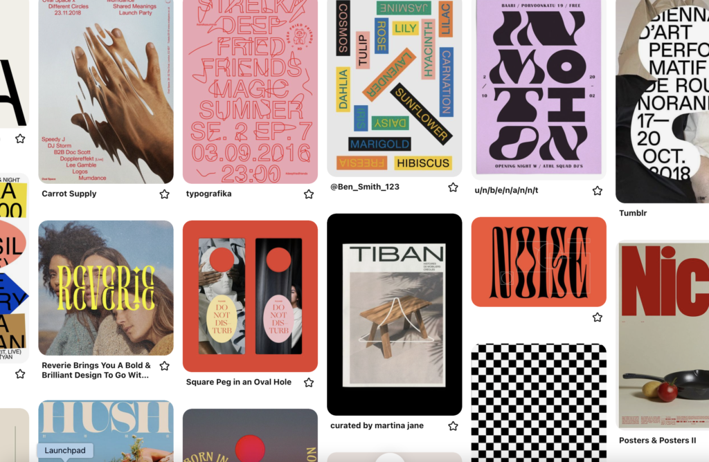 Pinterest Board Screenshot 10 Website Design Trends you'll want to watch in 2022
